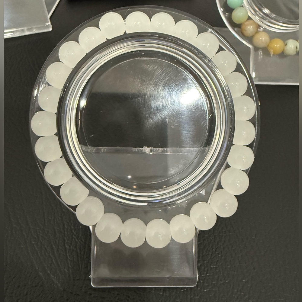 White Beaded Bracelet